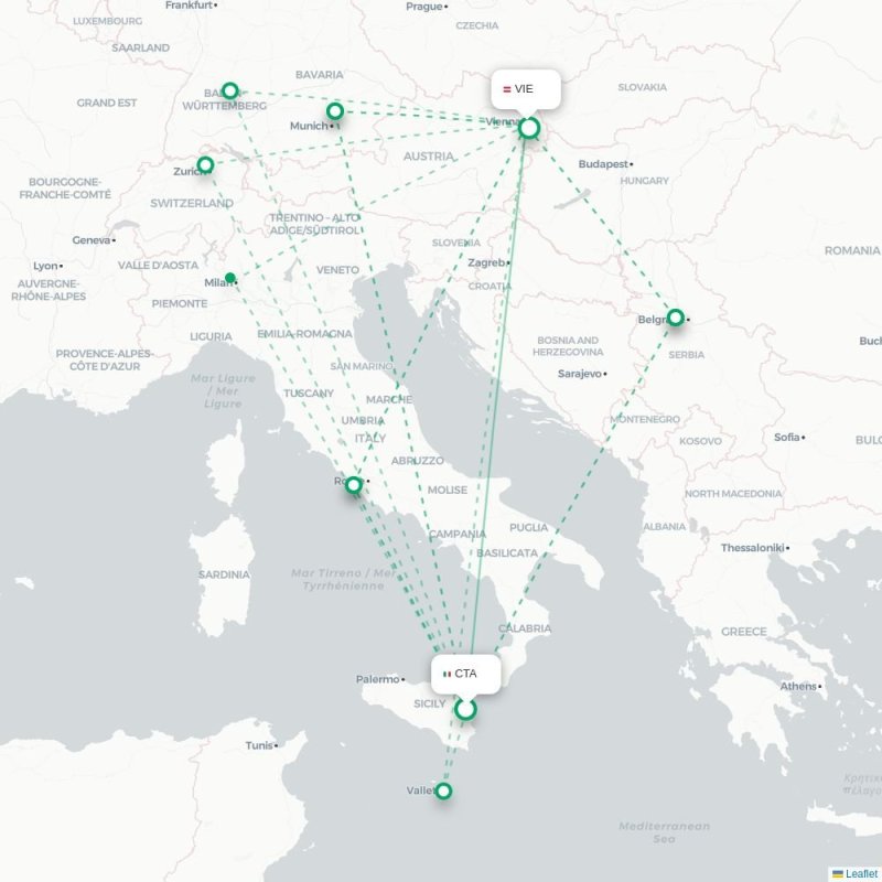 CTA - VIE route map
