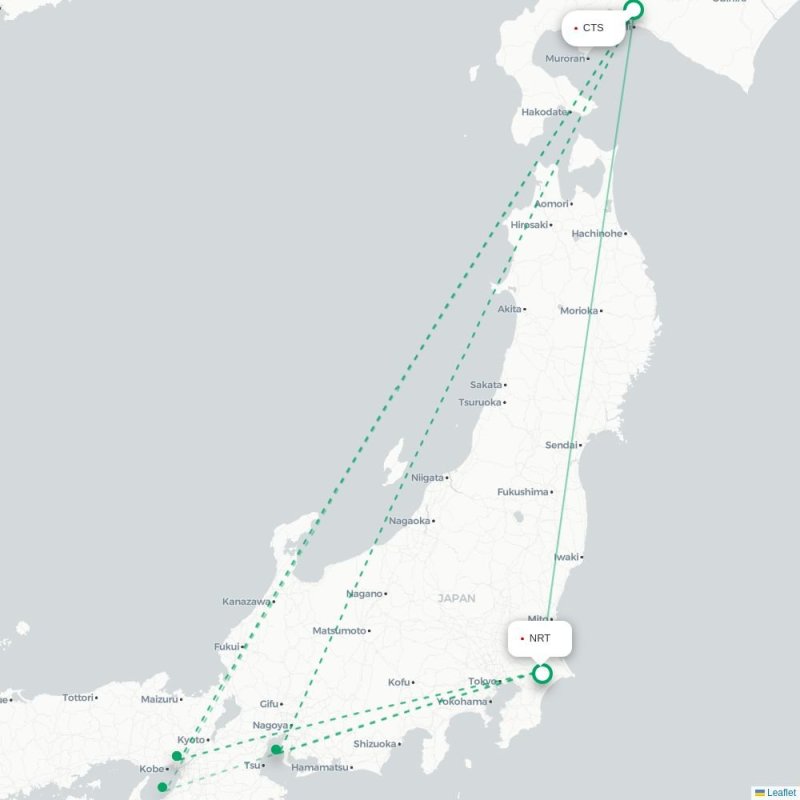 CTS - NRT route map