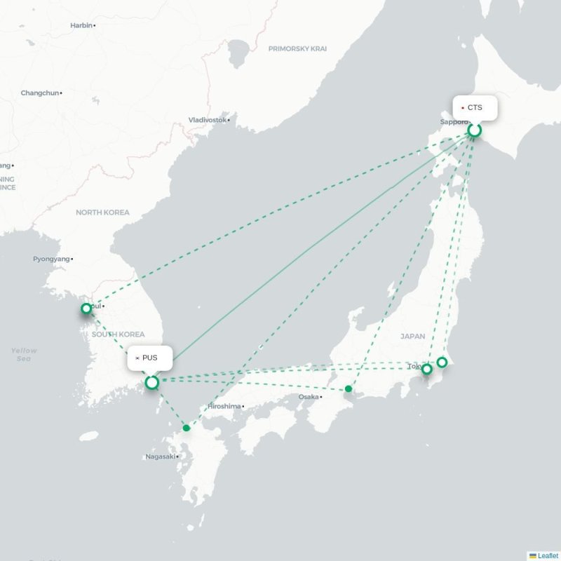 CTS - PUS route map