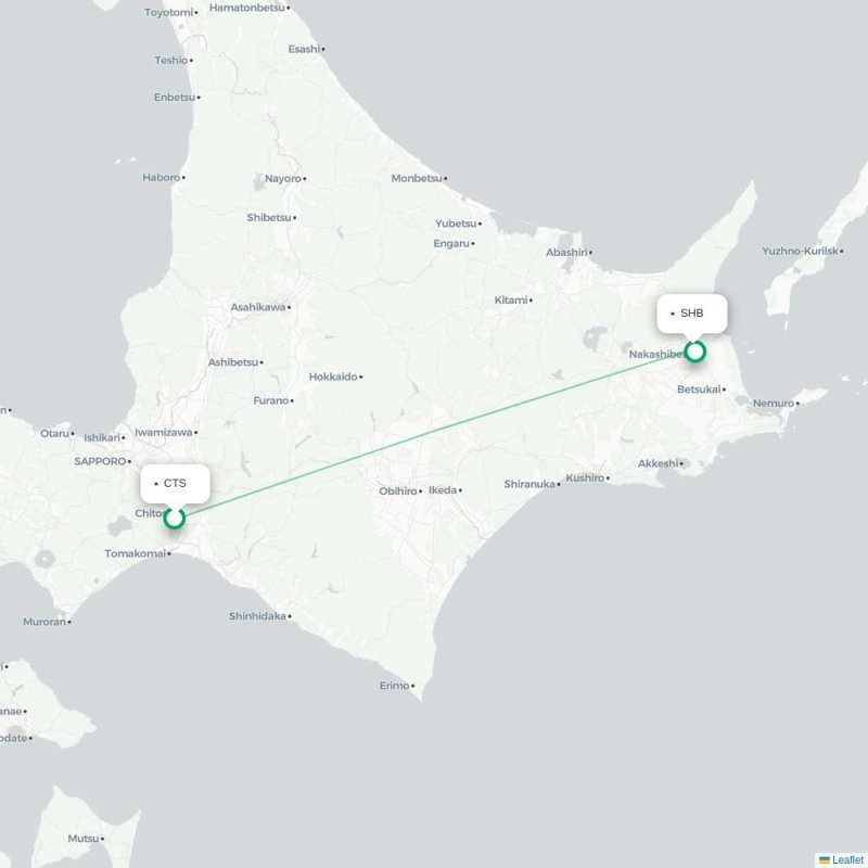 CTS - SHB route map