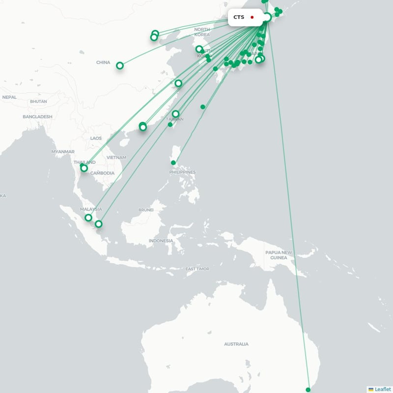 Route map Chitose  CTS 
