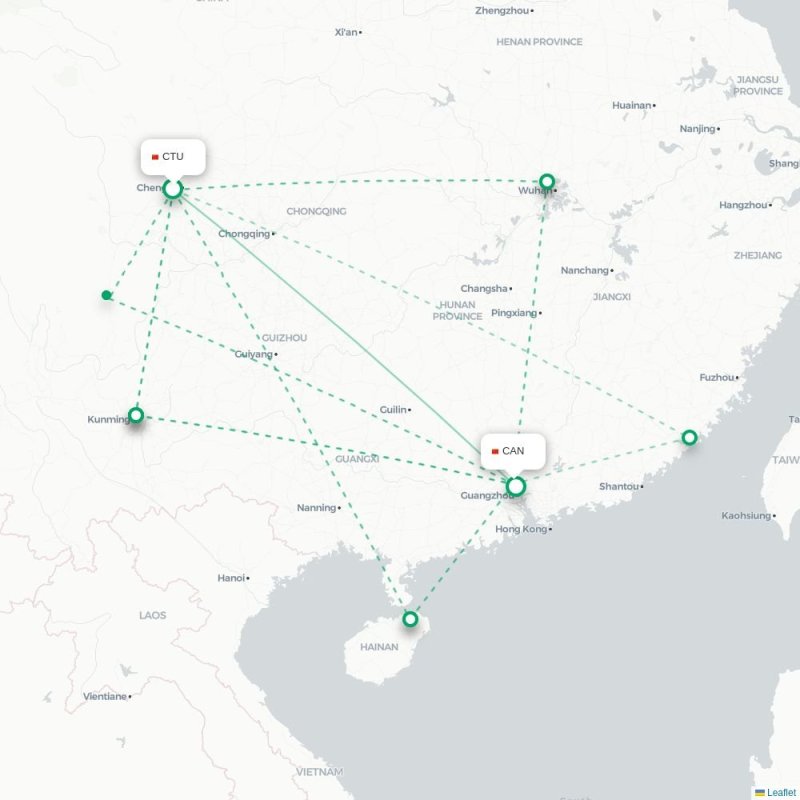 CTU - CAN route map