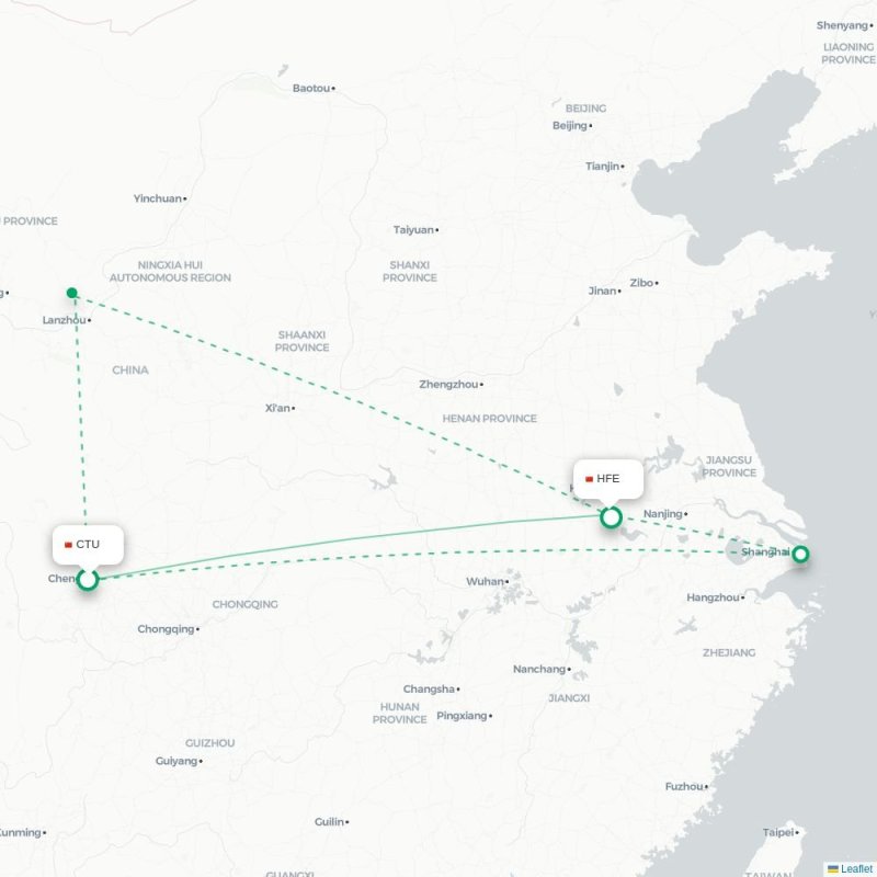 CTU - HFE route map