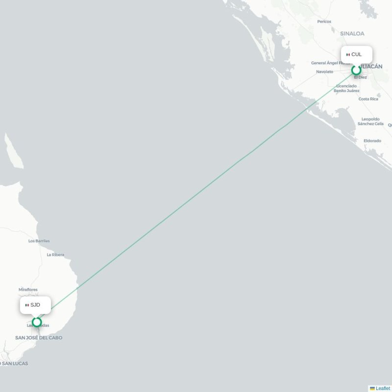 CUL - SJD route map