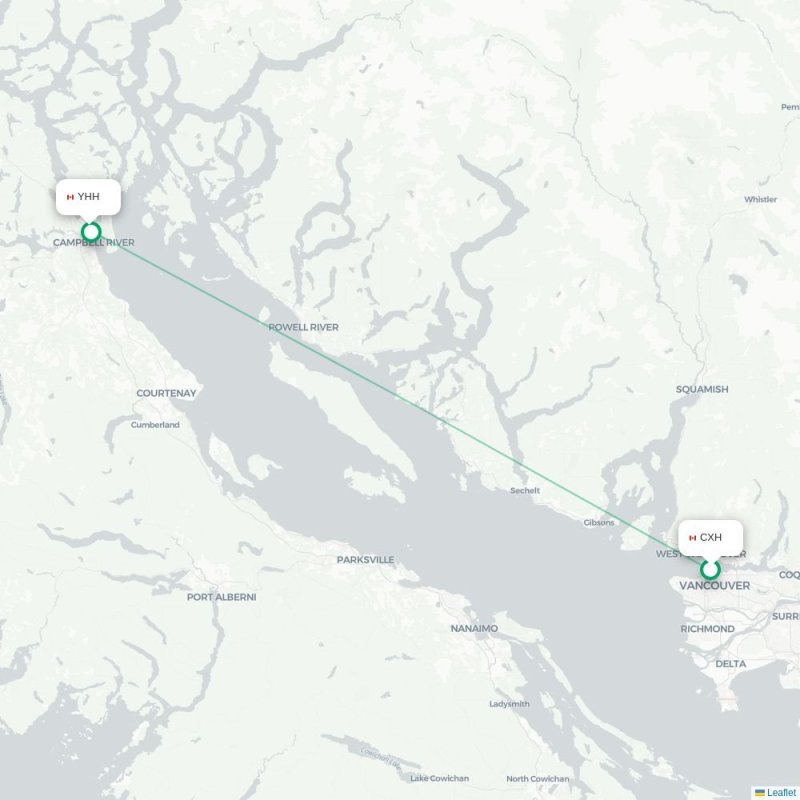 CXH - YHH route map