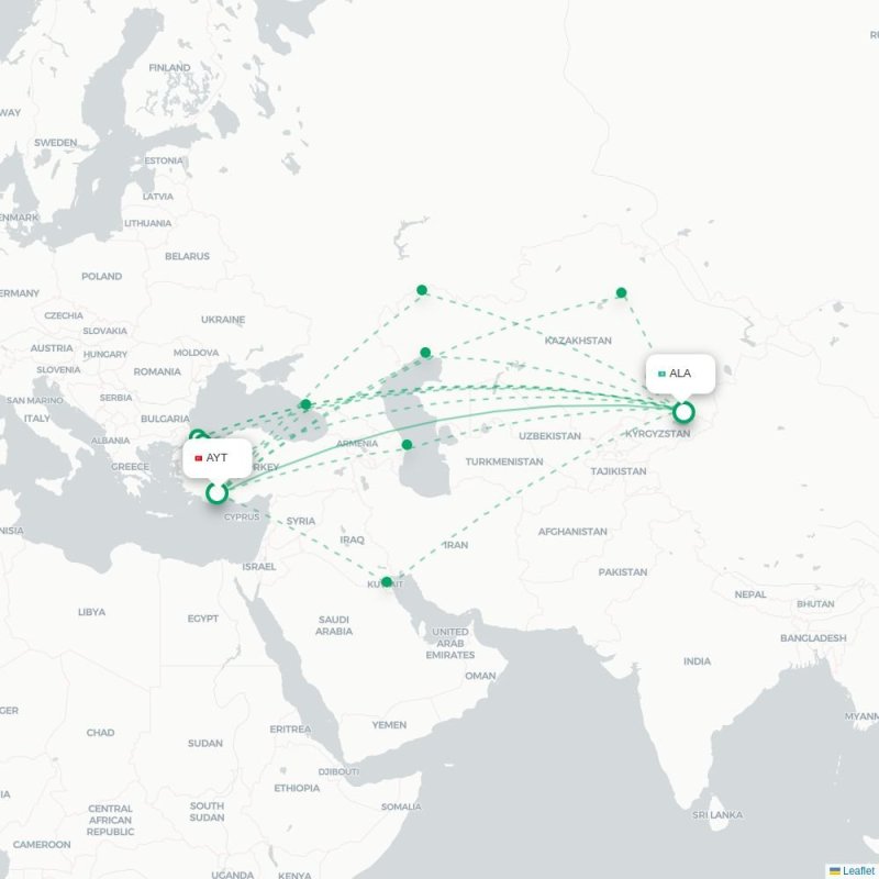 CXR - ALA route map