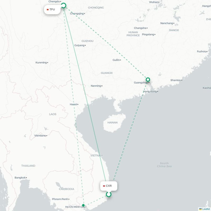 CXR - TFU route map