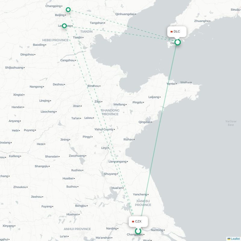 CZX - DLC route map