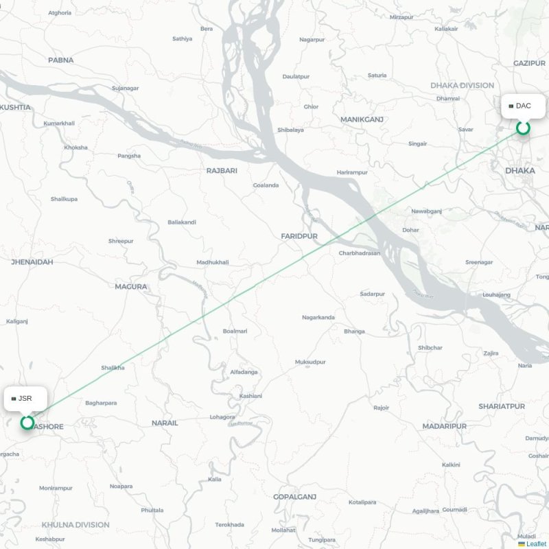 DAC - JSR route map