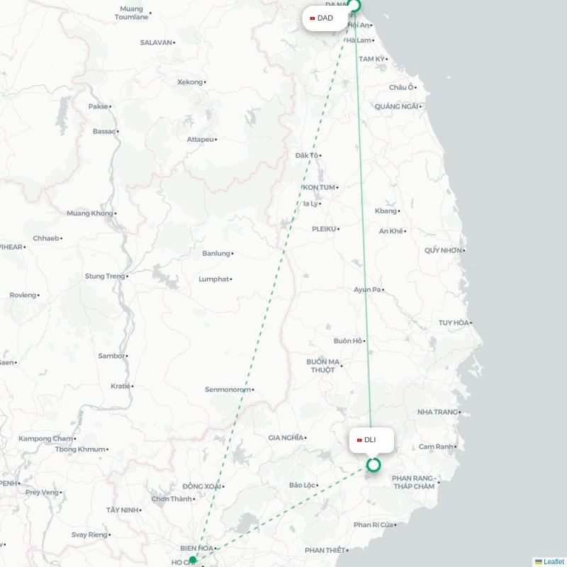 DAD - DLI route map