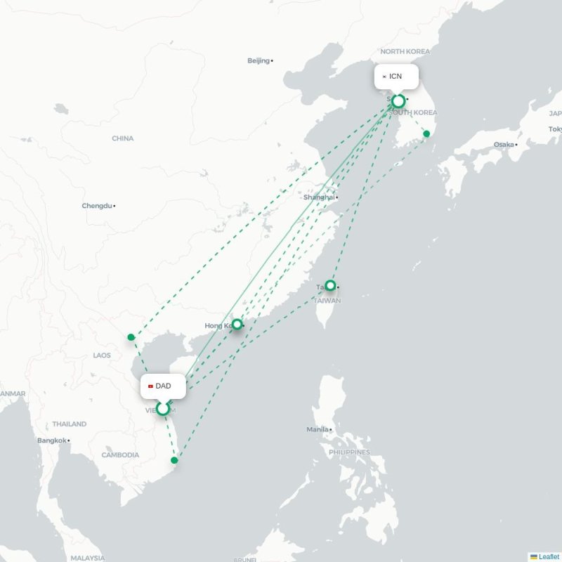 DAD - ICN route map