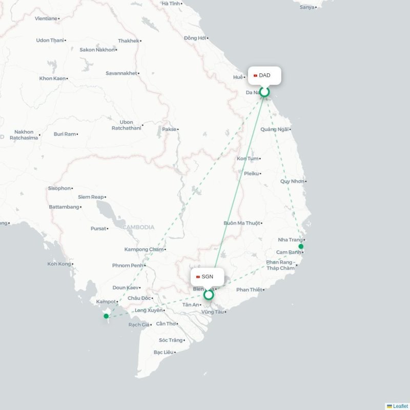 DAD - SGN route map