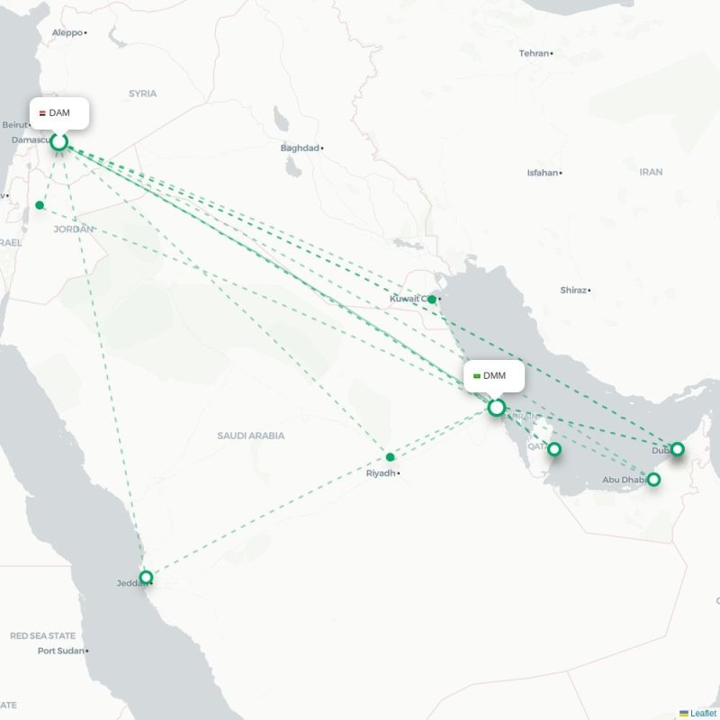 DAM - DMM route map