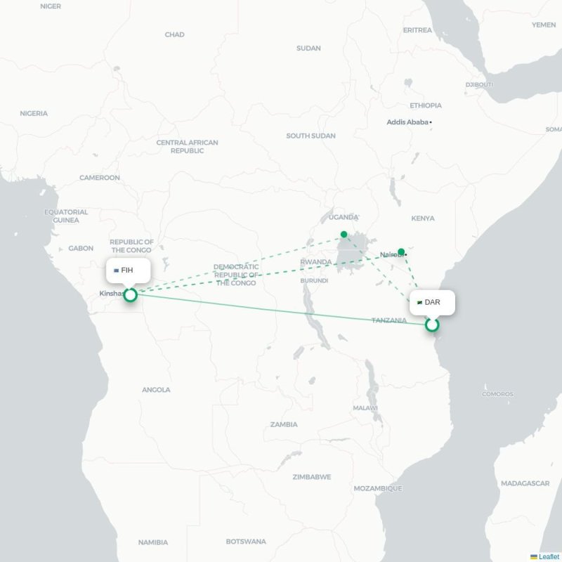 DAR - FIH route map