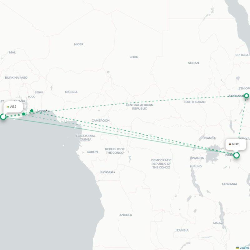 DAR - NBO route map