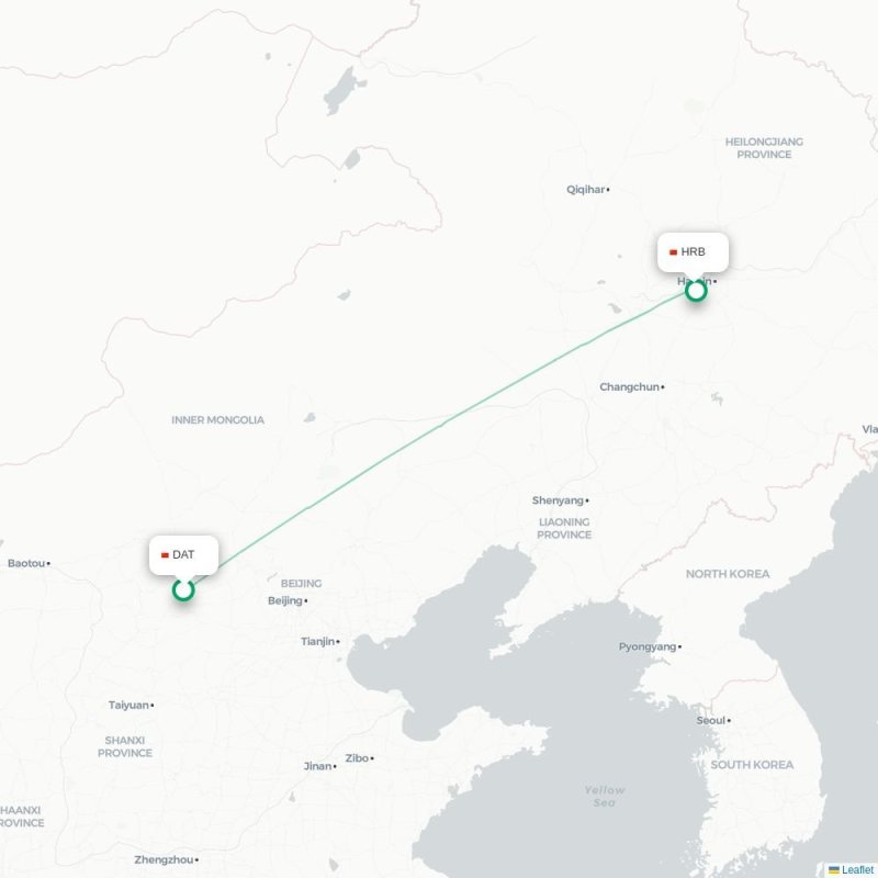 DAT - HRB route map