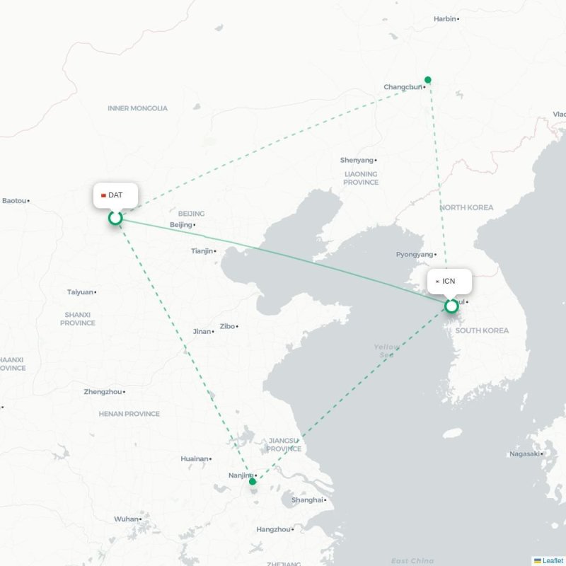 DAT - ICN route map