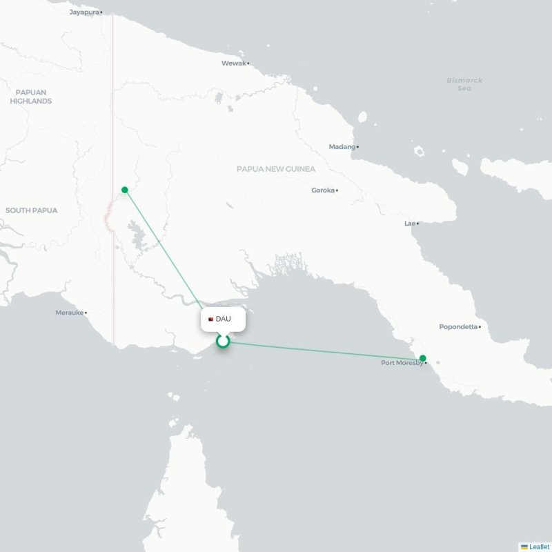 DAU - POM route map