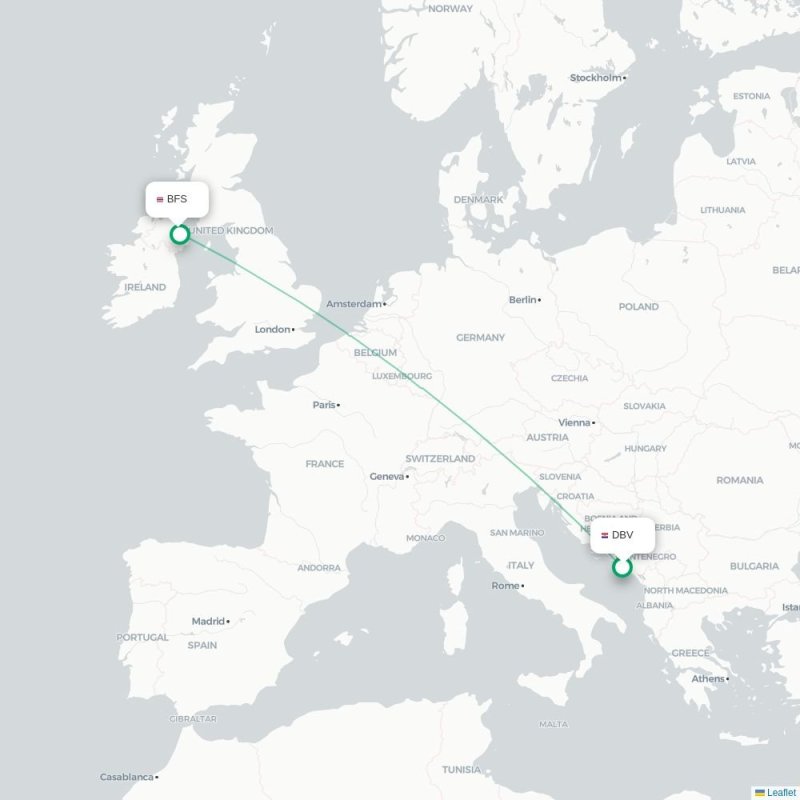 DBV - BFS route map