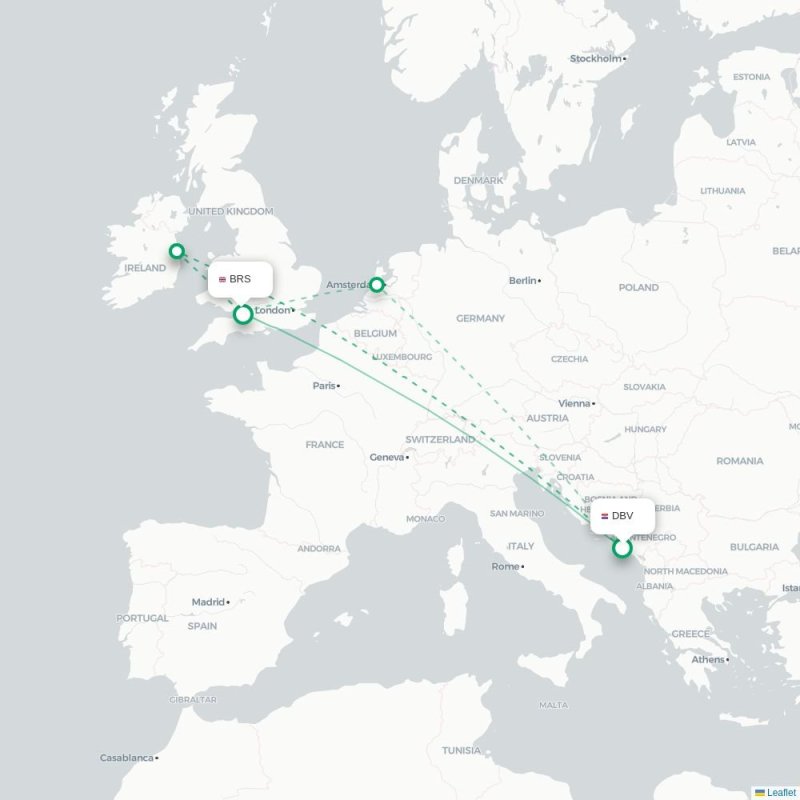 DBV - BRS route map
