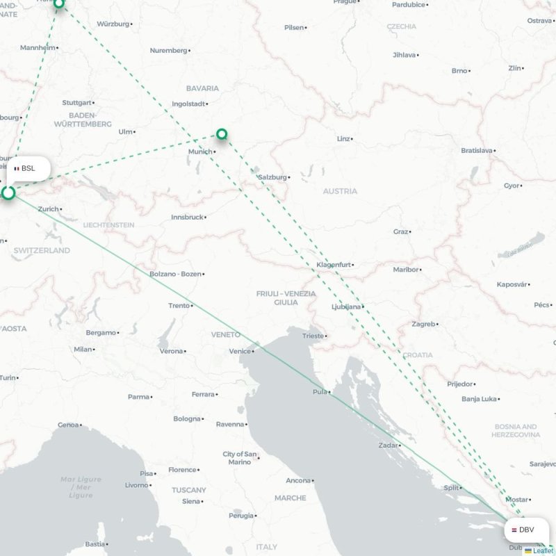 DBV - BSL route map