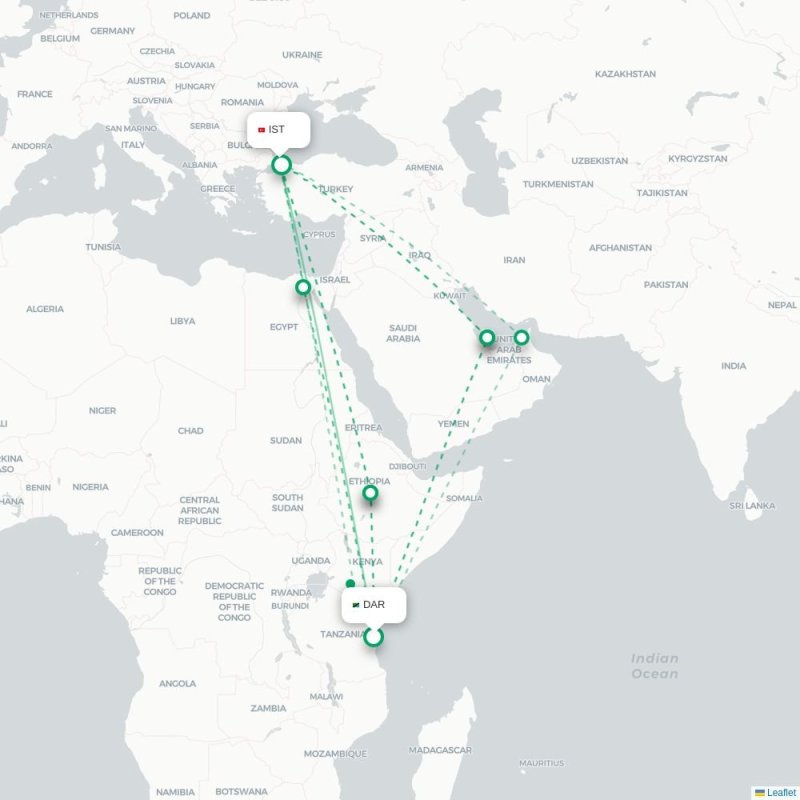 DBV - IST route map