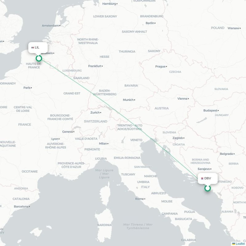 DBV - LIL route map
