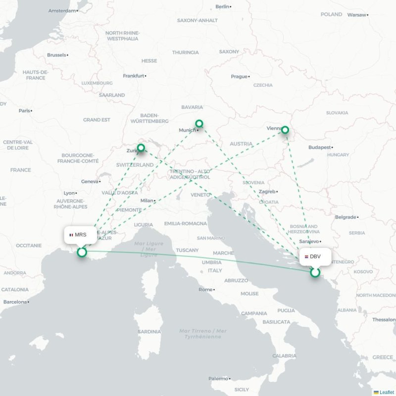 DBV - MRS route map
