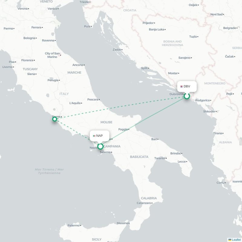 DBV - NAP route map