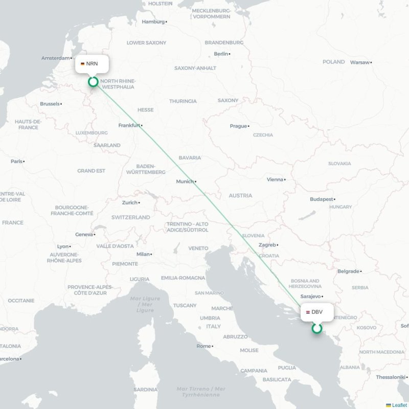 DBV - NRN route map