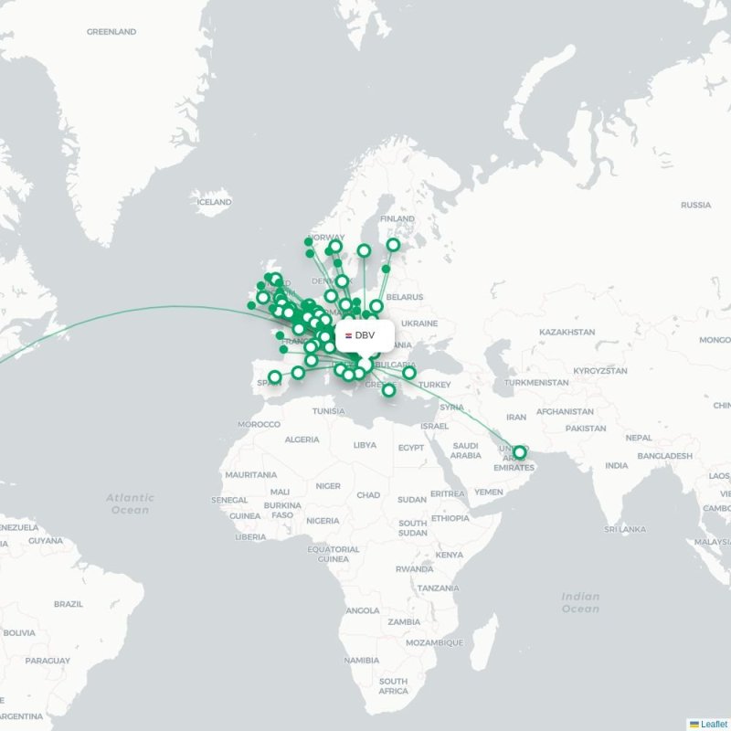 DBV - GOT route map