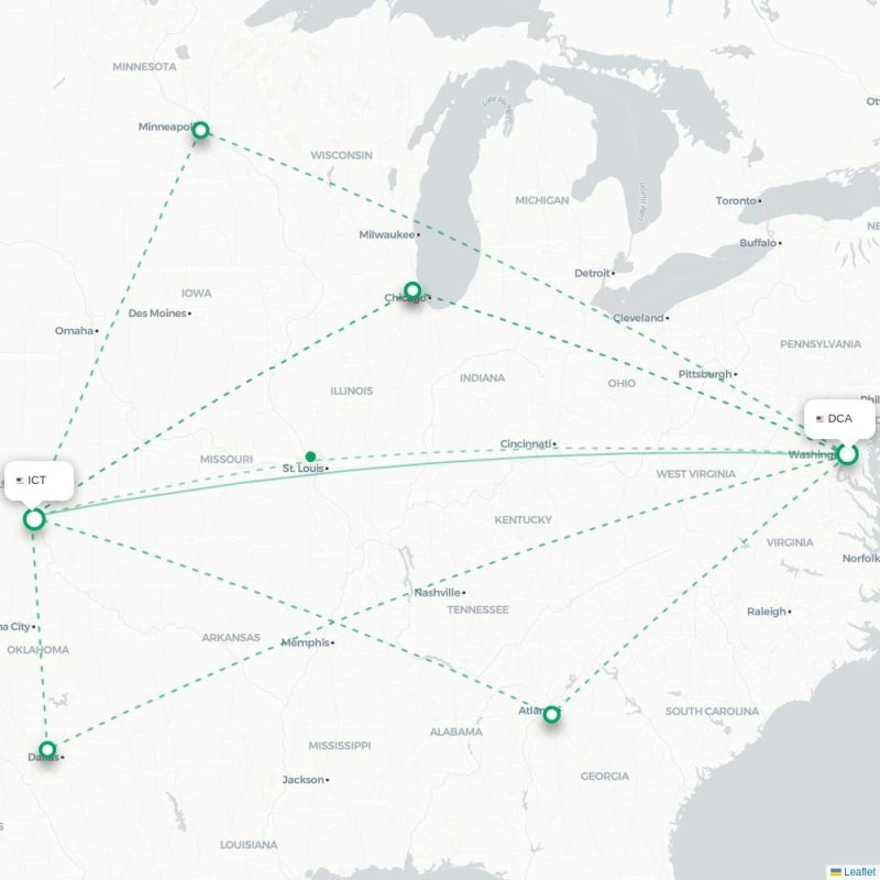 DCA - ICT route map