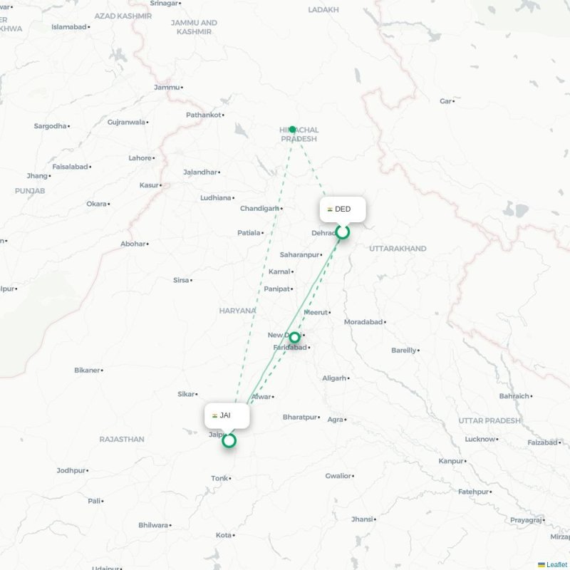 DED - JAI route map