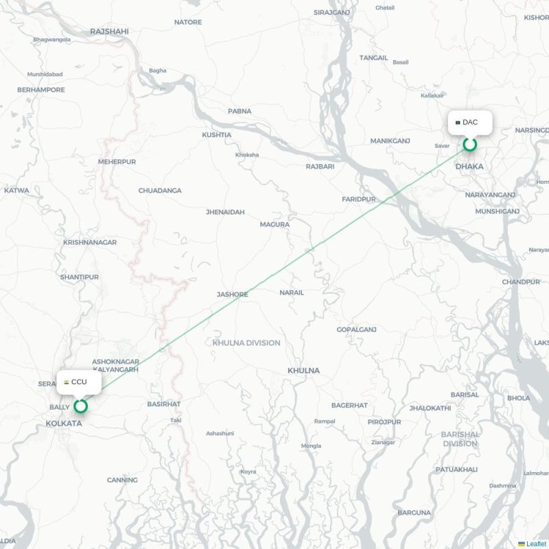 DEL - CCU route map
