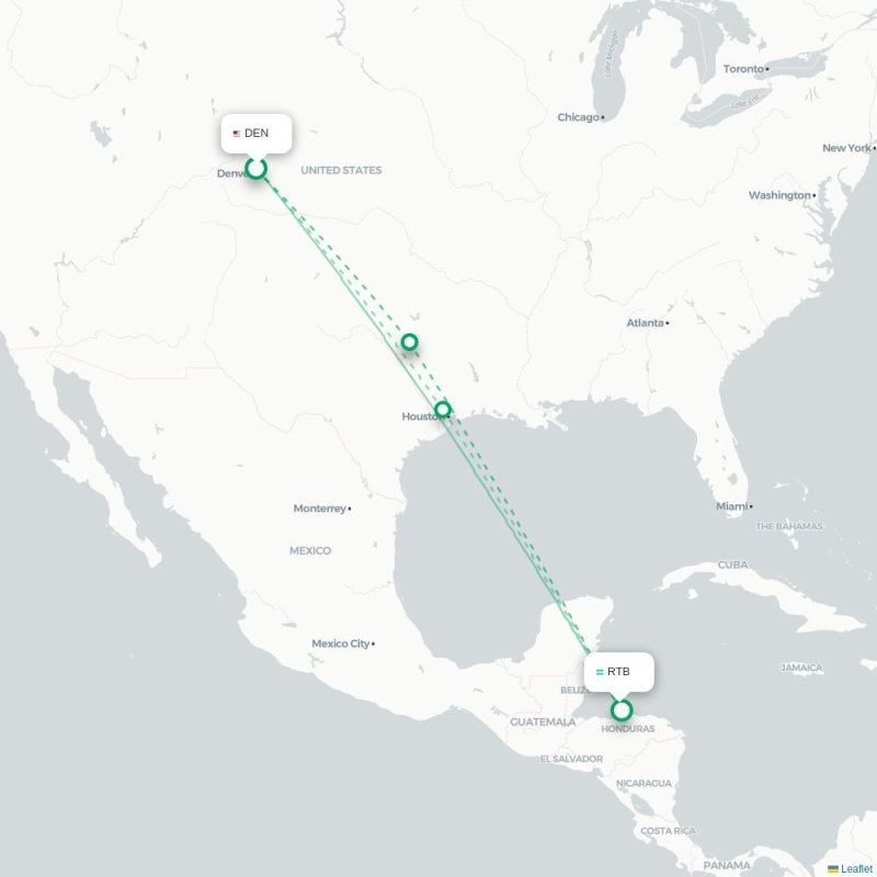 DEN - RTB route map