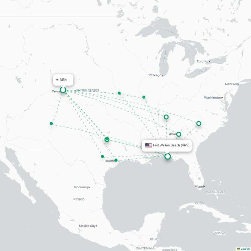 DEN - VPS route map