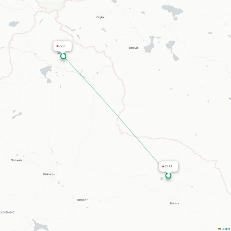 DHH - AAT route map