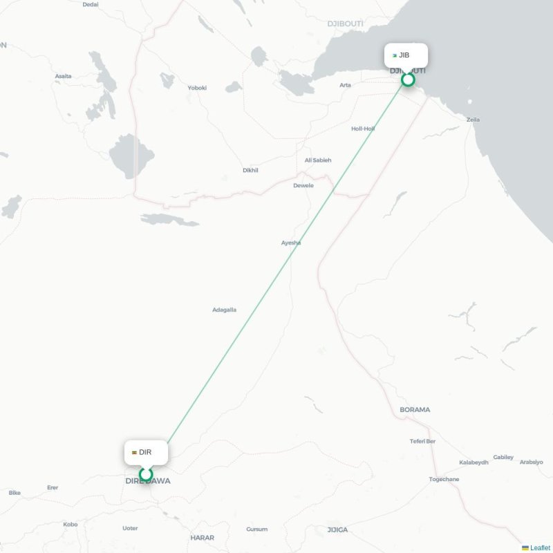 DIR - JIB route map