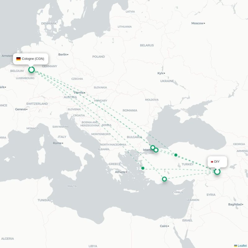 DIY - CGN route map