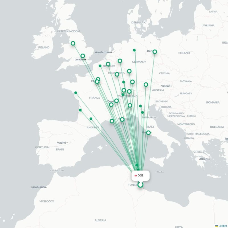 DJE - MPL route map