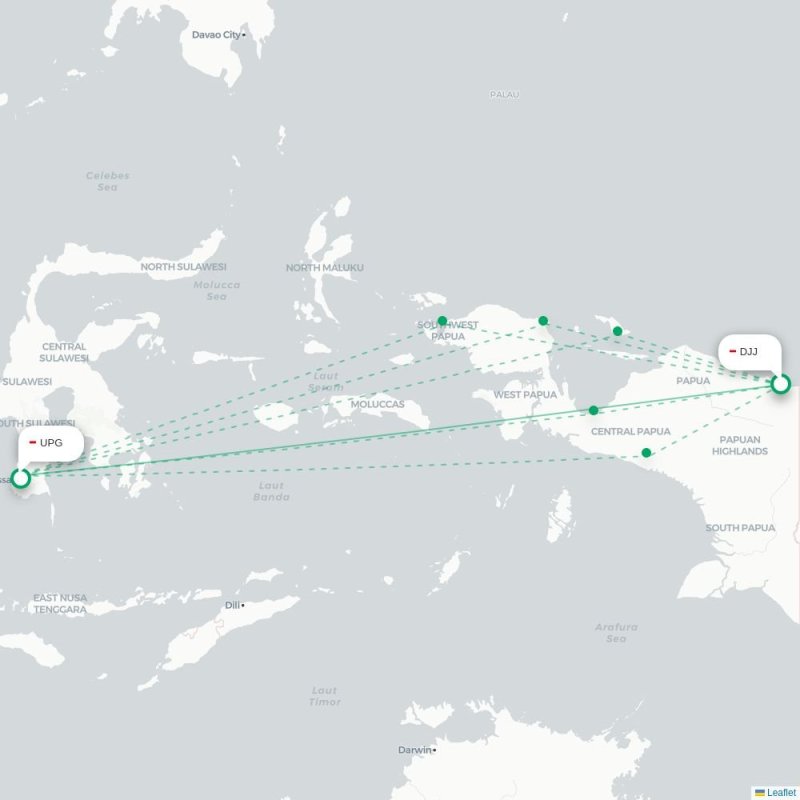 DJJ - UPG route map