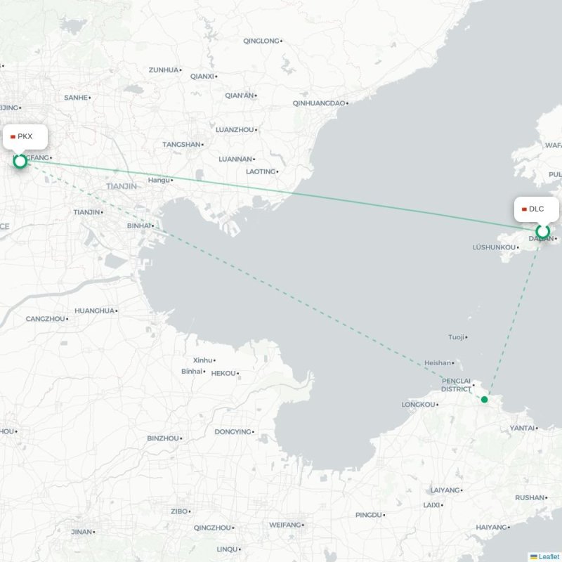 DLC - PKX route map