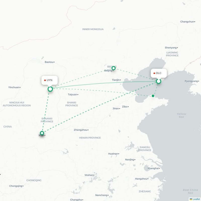 DLC - UYN route map