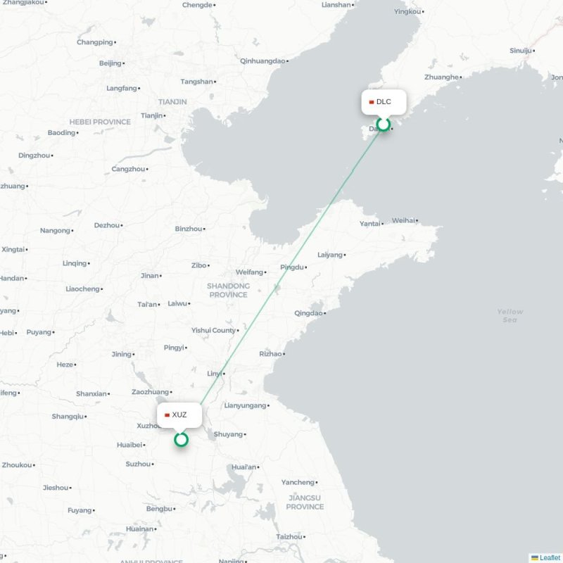 DLC - XUZ route map
