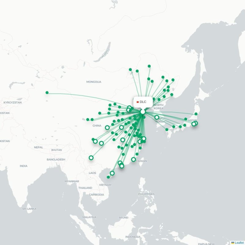 DLC - PVG route map