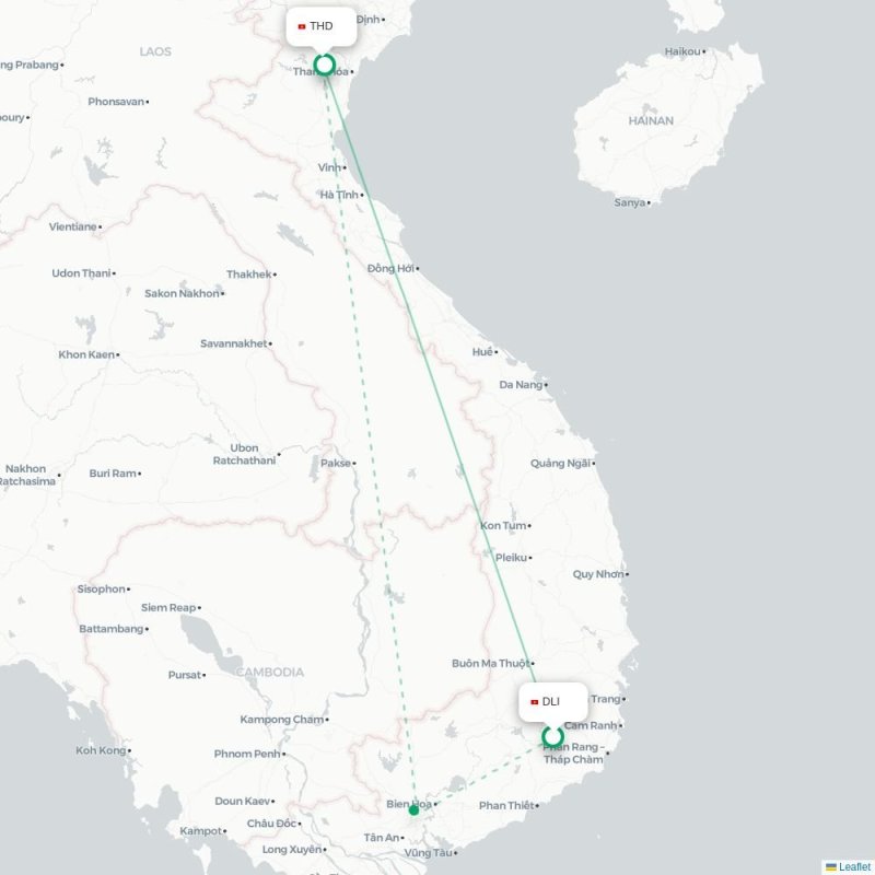 DLI - THD route map