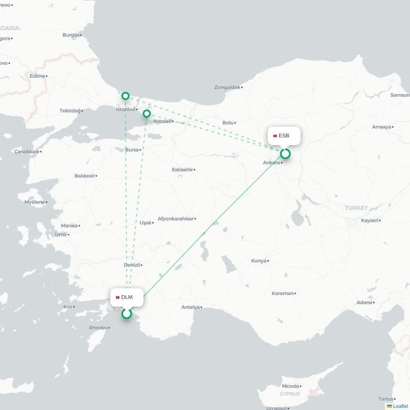 DLM - ESB route map