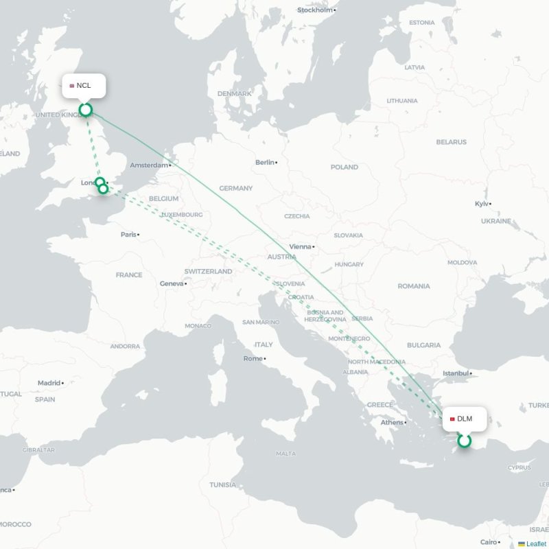 DLM - NCL route map