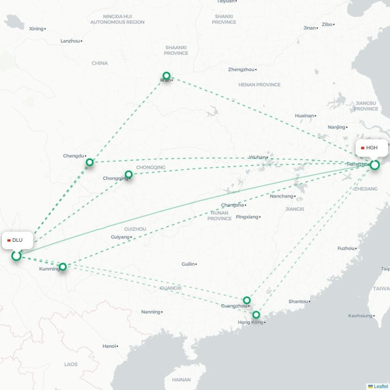 DLU - HGH route map