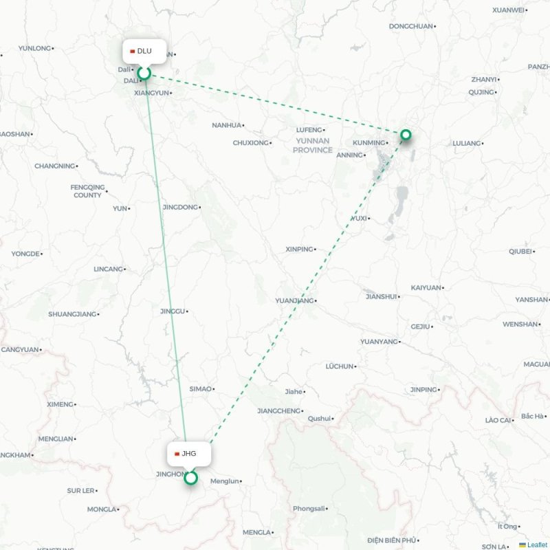 DLU - JHG route map